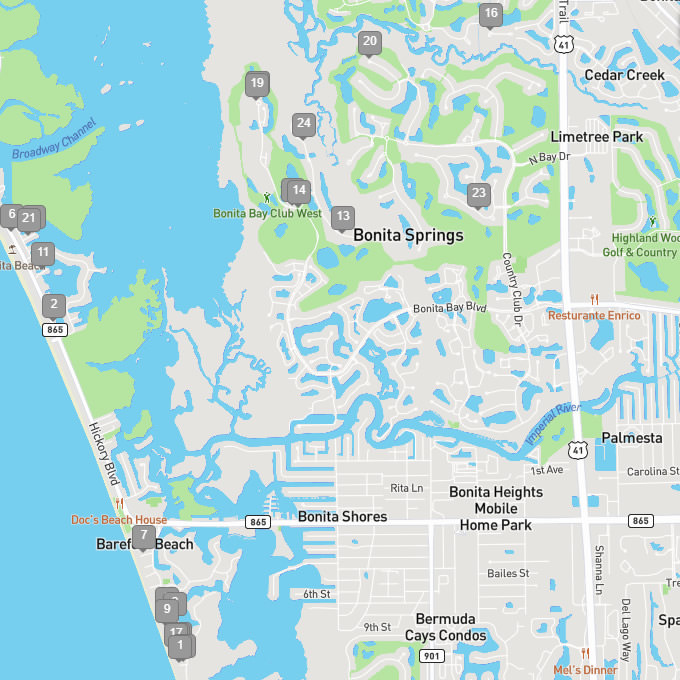 Bonita Springs Florida Map