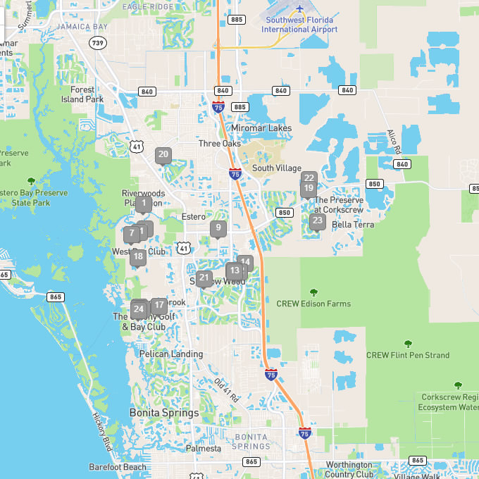 Estero Florida Map